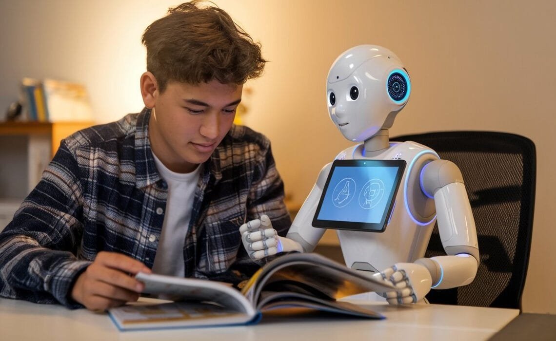 Faça da inteligência artificial a sua principal parceira de estudos! Imagem: gerador de imagens por IA do Freepik/reprodução